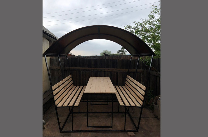 Заборы из металлопрофиля, металлоштакетник, козырьки, навесы, ворота, мебель в стиле лофт в Гомеле