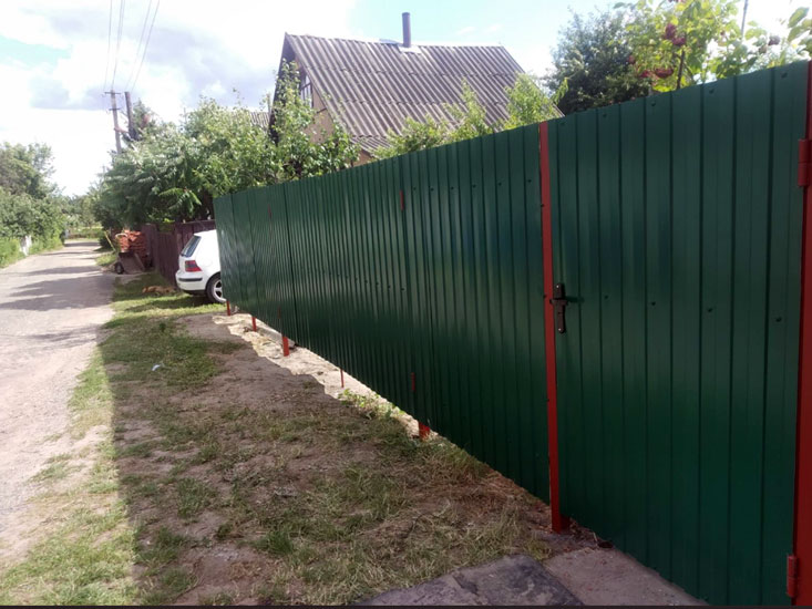 Заборы из металлопрофиля, металлоштакетник, козырьки, навесы, ворота, мебель в стиле лофт в Гомеле